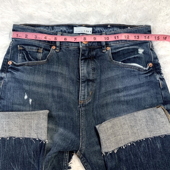 Loft Women’s Denim High Waist Straight Crop Capris - Picture 7 of 10